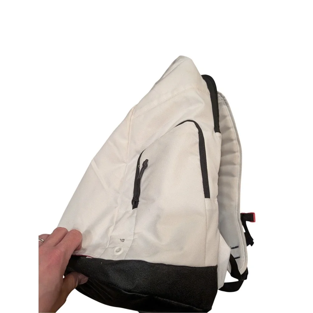 Nike Hoops Elite Pro Basketball Backpack White Black‎ Red BA5555-100